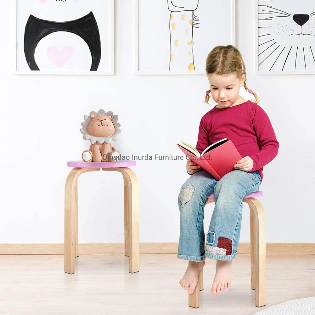 Modern Living Room Bedroom Universal Furniture Children Solid Wood Simple Stool