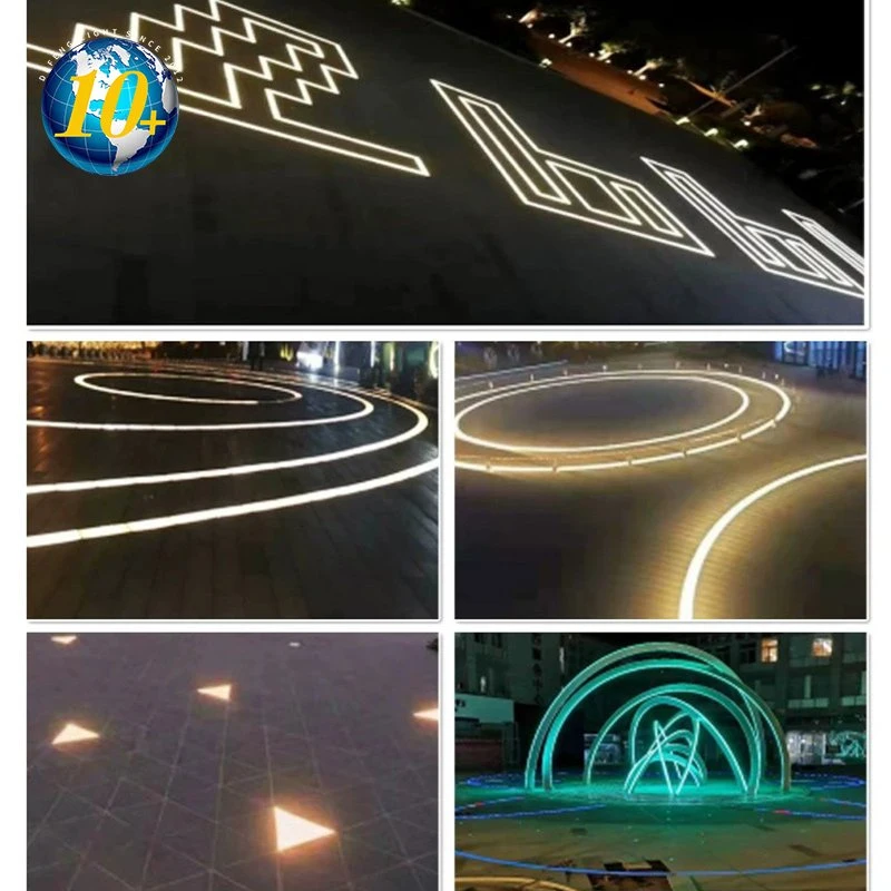 Customized Outdoor Floor Road Square Color Changing 3W IP67 Frosted Glass Recessed Ground LED Brick Light LED Tile Paver Light