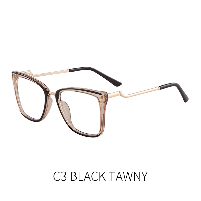 2023 New Color Fashion Square Tr90 Frames Women and Man Blue Light Blocking Glasses Optical Frames