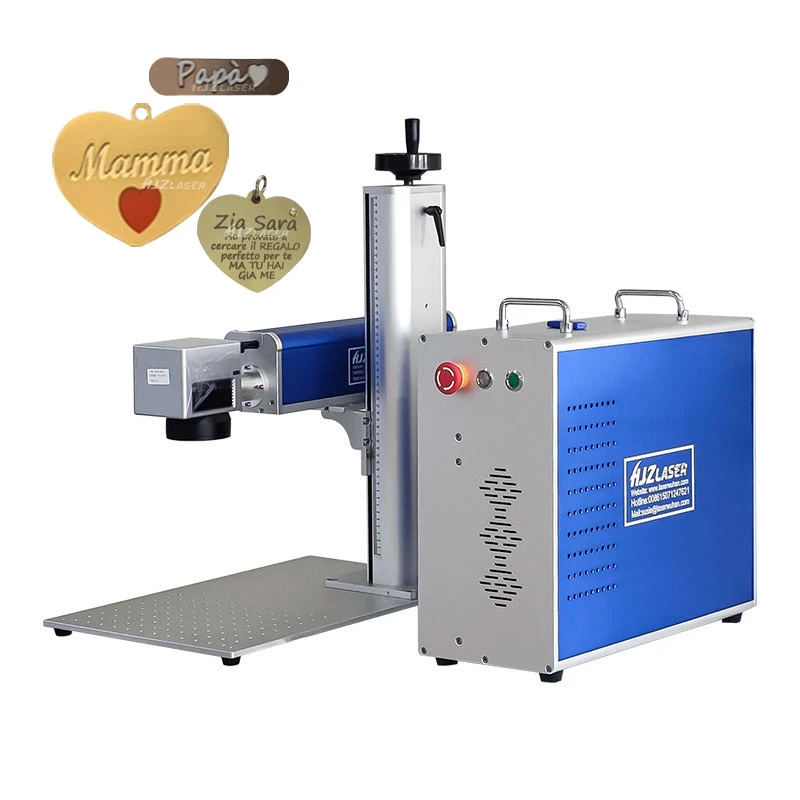 Tragbare Mini 30W 50W Fiber/CO2/3W 5W UV Laser Markiermaschine/Laser Drucker/3D Logo Druckmaschine/Laser Gravur Maschine für Metall/Schmuck/Kunststoff/Glas