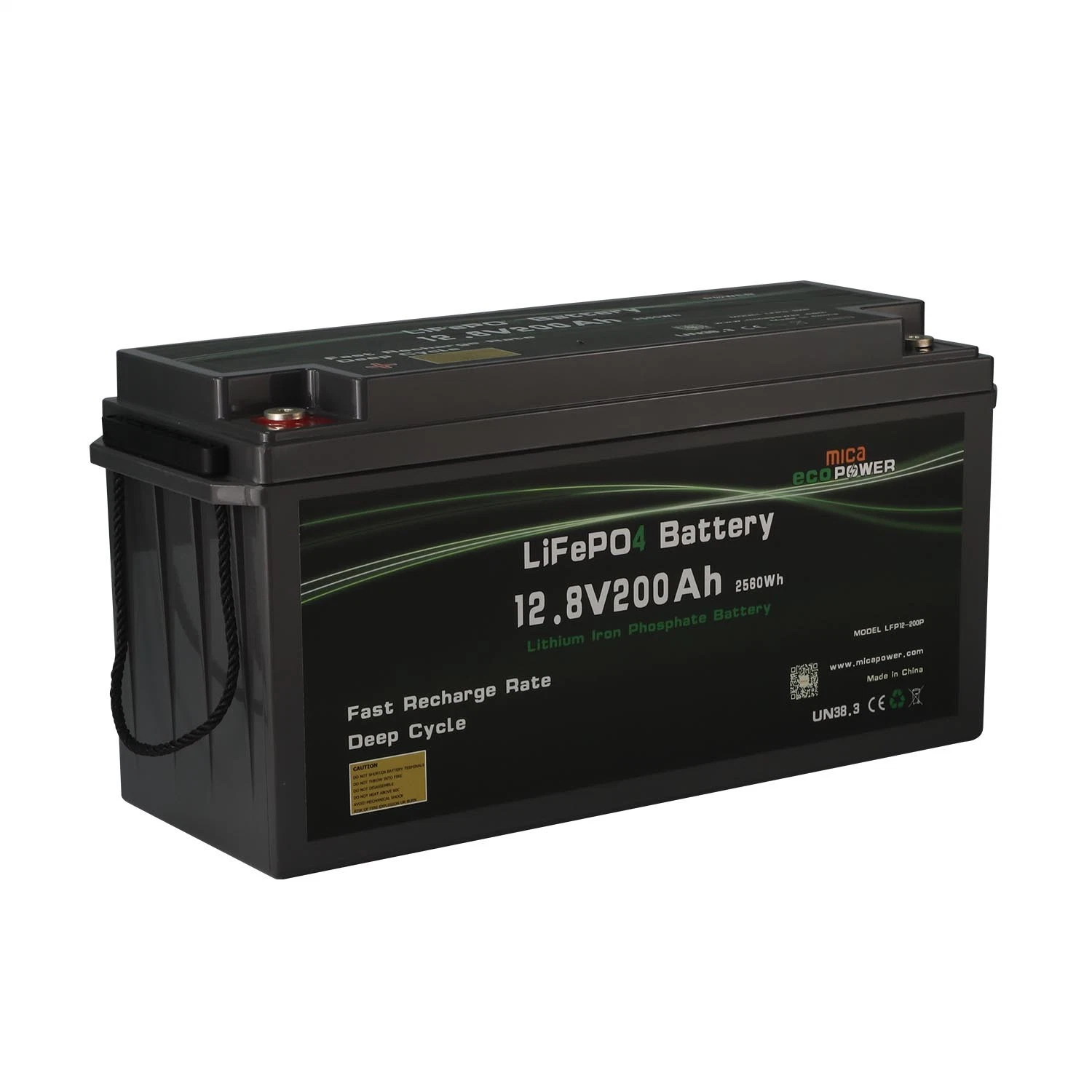 Factory Direct 12V 200ah LiFePO4 Battery CE Un38.3 Recreational Boat Yacht Lithium Battery 12V