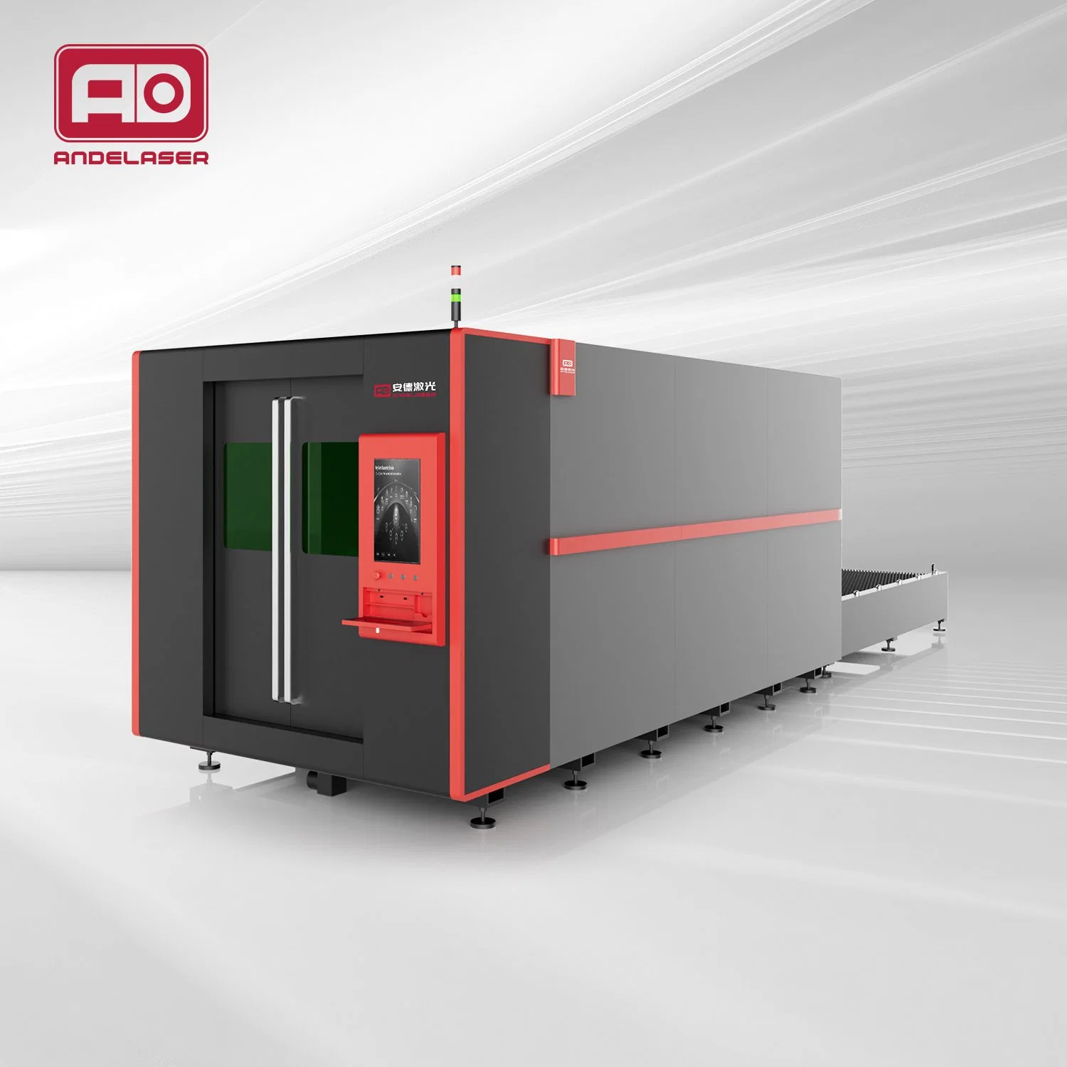 Ande Laser High Power Enclosed Fiber Laser Cutting Machine with Exchangeable Platform 3000-20000W OEM/ODM