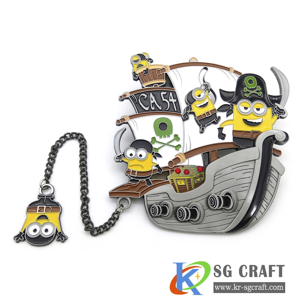 Minions personalizados de dibujos animados de estampación metálica de hierro Soft enamel Prendedores Souvenir personalizado insignia de regalo promocional el emblema de la artesanía con el diseño Pin