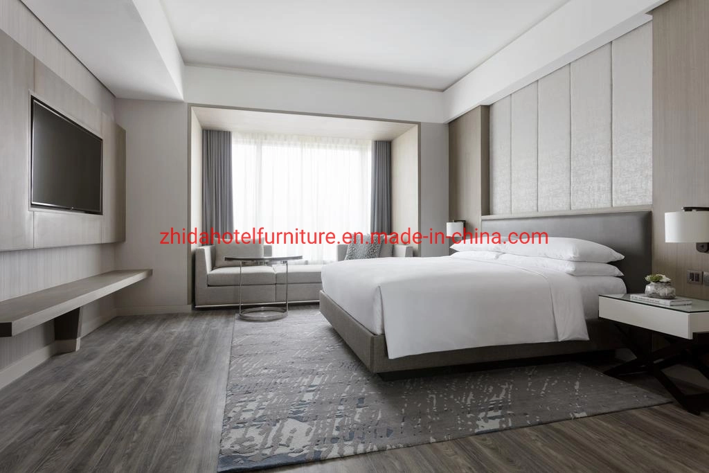 Madera maciza de Dubai de lujo en caso MDF Moderno hotel de 3 Estrellas Muebles de Dormitorio