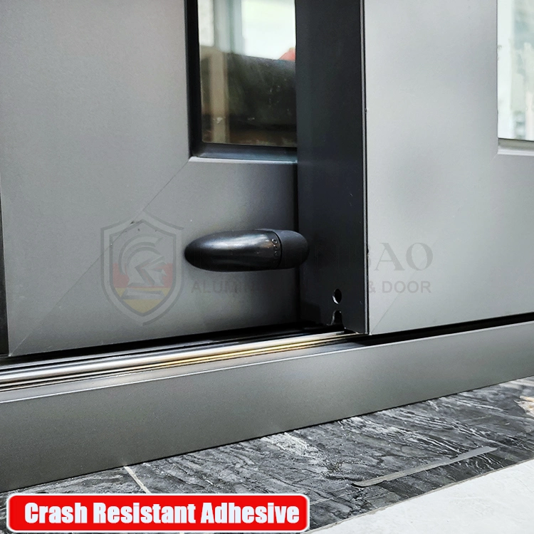 Doble acristalamiento bajo vidrio e insonorizadas habitaciones Patio Exterior de Australia de aluminio de arriba hacia abajo la puerta deslizante