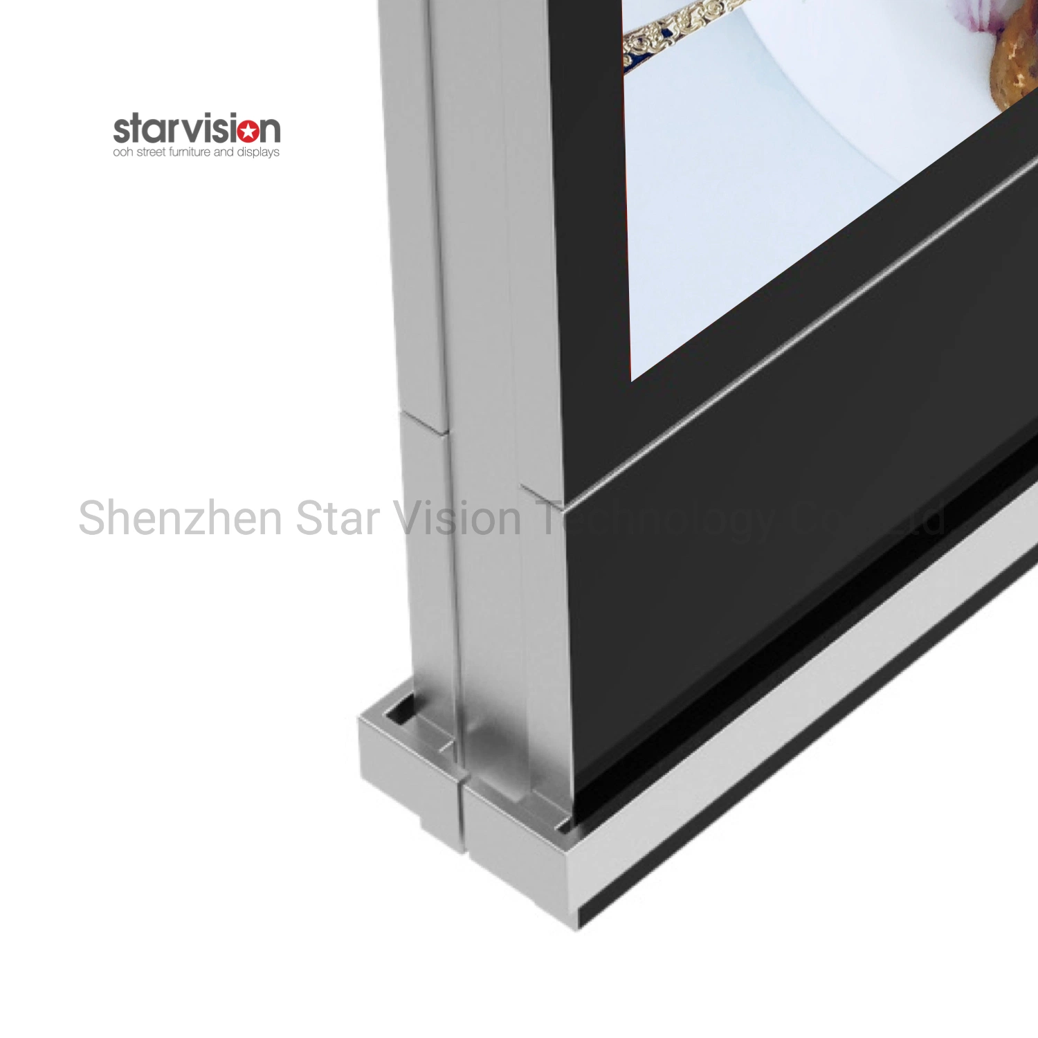 65 Inch Indoor Advertising Display Digital Signage and Displays LCD Floor Stand Advertising Dual Screen