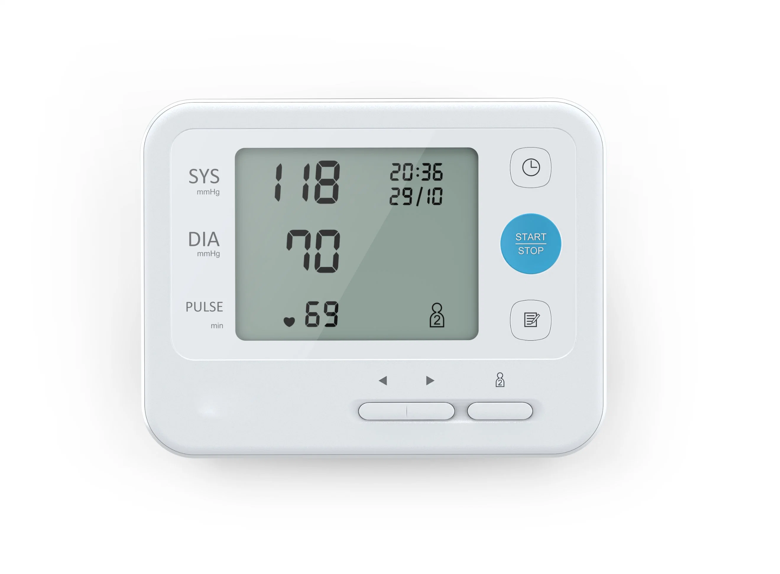 Mn-Bp002 médical automatique Santé à domicile moniteur de pression artérielle électronique Avec fonction vocale, moniteur de pression artérielle à affichage numérique