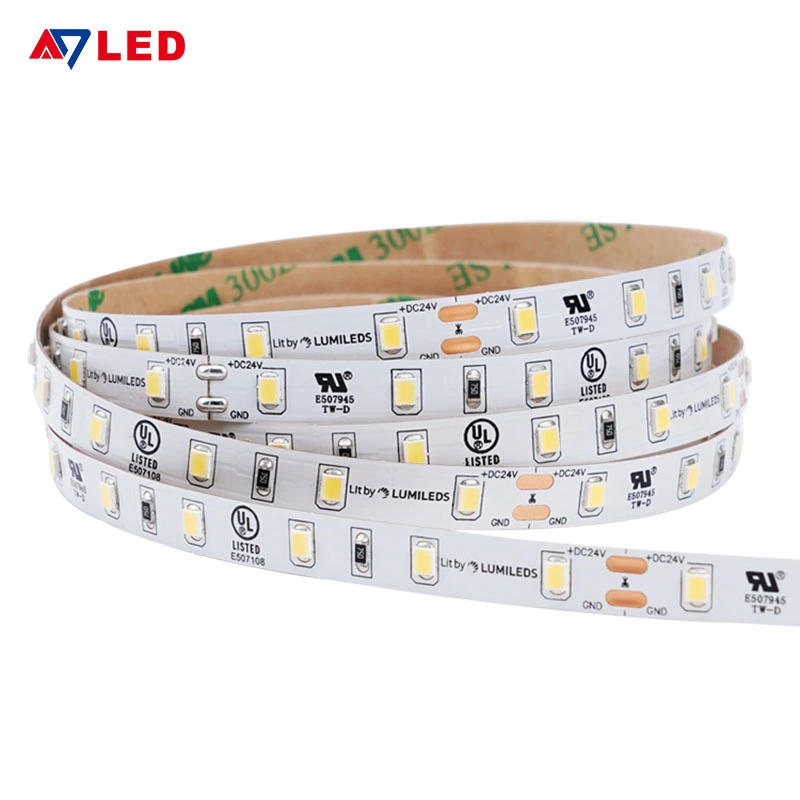 High Density Room LED Strips DC 24V 12V 9.6W/M IP20 60LED/M Flexible SMD2835 LED Ruban for Display Cabinet