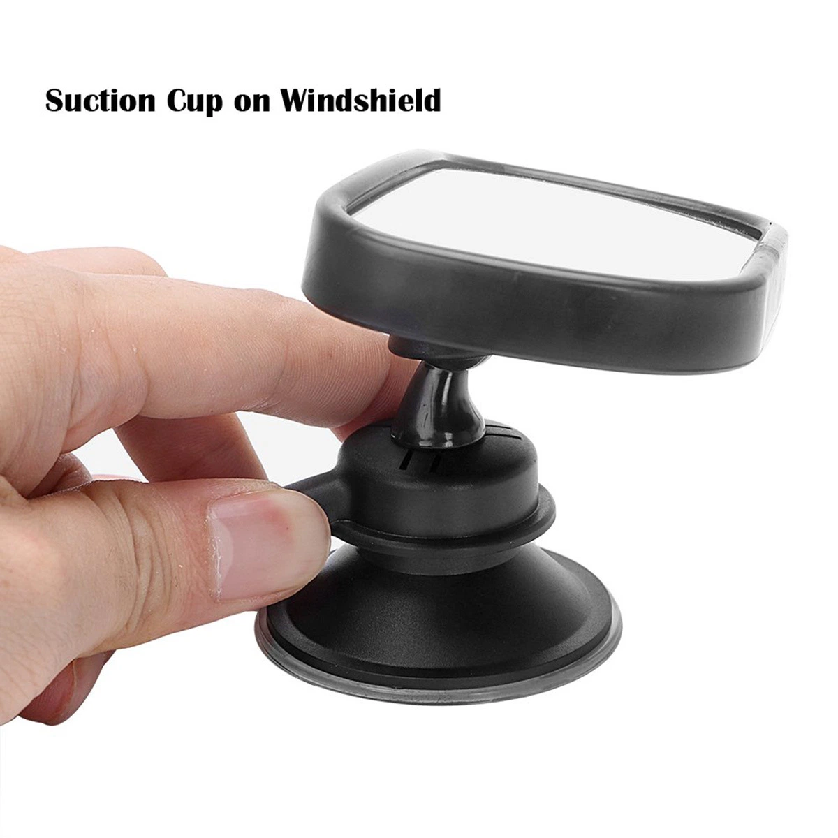 Adjustable Baby Safety Rearview Mirror 360degree Shatterproof Acrylic Suction Clip-on Ci13028