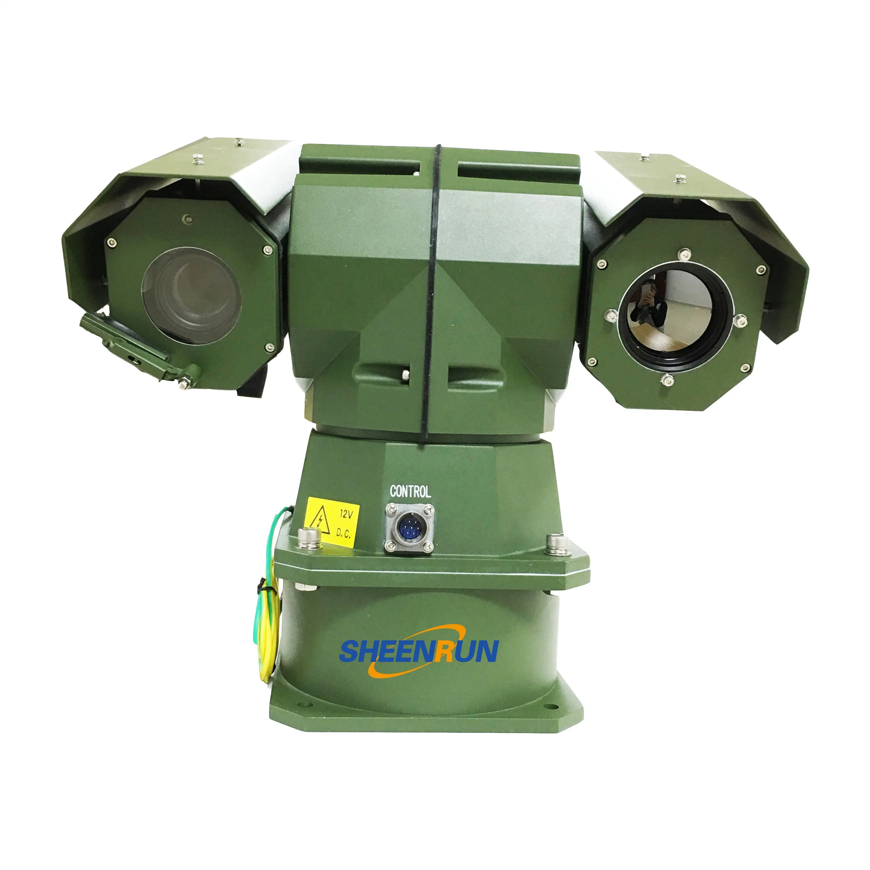 Caméra thermique bi-spectre PTZ à longue portée avec moniteur à 360 degrés avec Mise au point avec zoom automatique