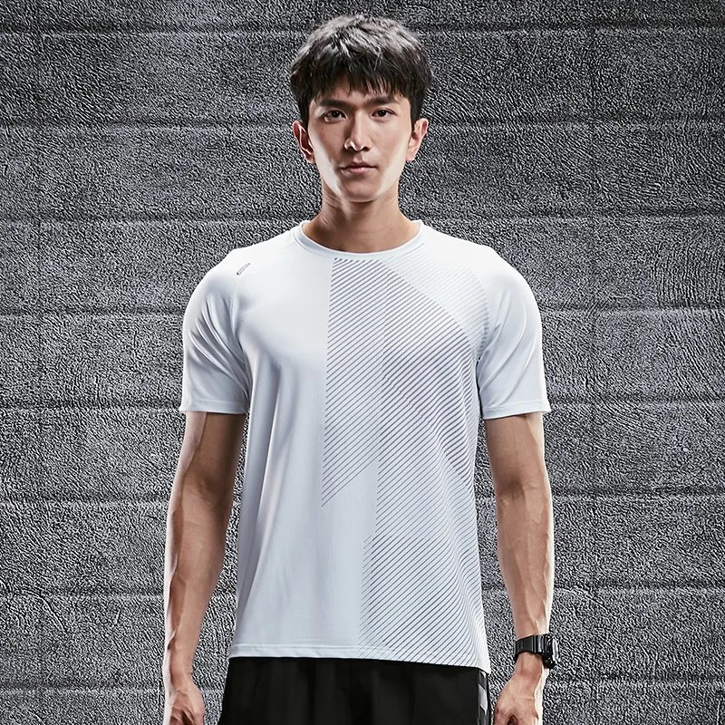 Men Shirt Sport Clothing Sublimation T Shirt Short Slevee Dry Fit Wokout Fitness Gym Shirts