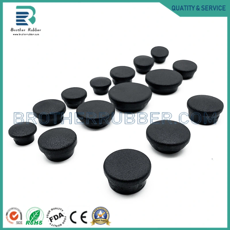 Custom Molded Plastic End Hat Silicone Bottle Stopper Waterproof Rubber Stopper