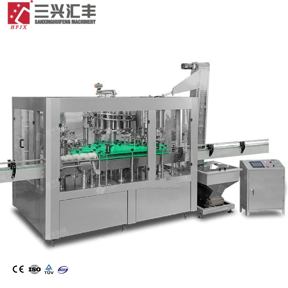 Machine de remplissage, d'étiquetage et d'emballage de bouteilles d'huile de tournesol comestible Llenadora Embotelladora De Aceite, Embotelladora