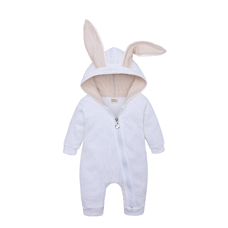 Amben Brand Spring and Autumn Baby Hooded Jumpsuit Long Sleeves Pure Cotton Baby Clothes