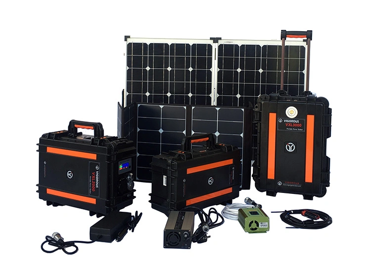 Mejor diseño AC 110V/220V Salida Portable Power Station usar Calentador Solar para acampar al aire libre