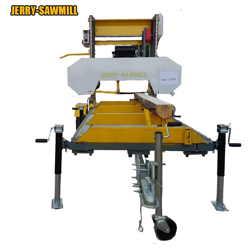 New Log Cutting Diesel Portable Horizontal Band Saw Mill Woodworking Machinery Full Automatic CNC Band Sawing Machine