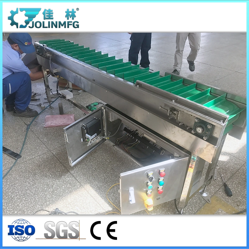 Stainless Steel Frame White Food Belt Conveyor for Food Transportation