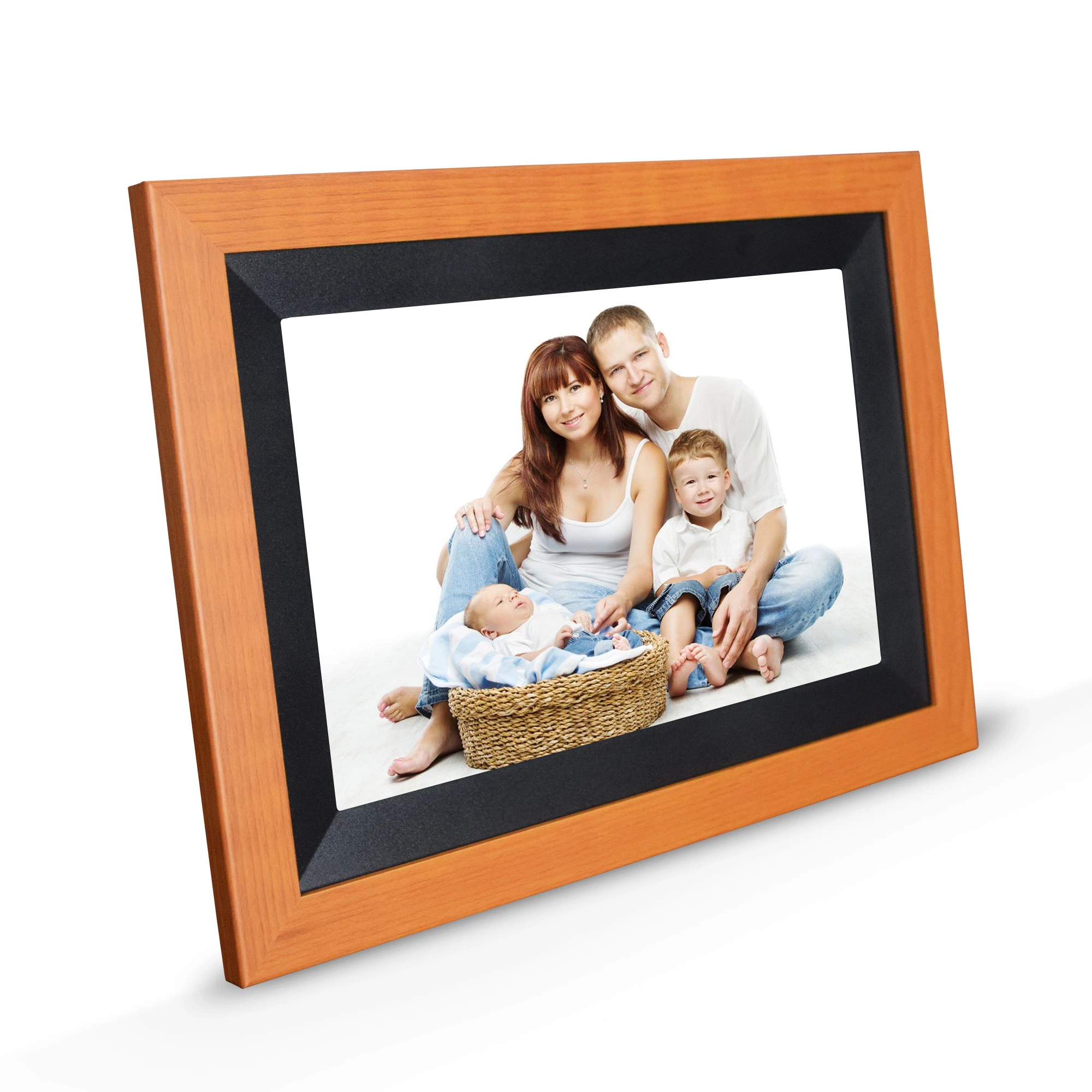 7inch LCD Advertising Screen Video Player Plastic Digital Photo Frame with USB, SD, Calendar, Clock