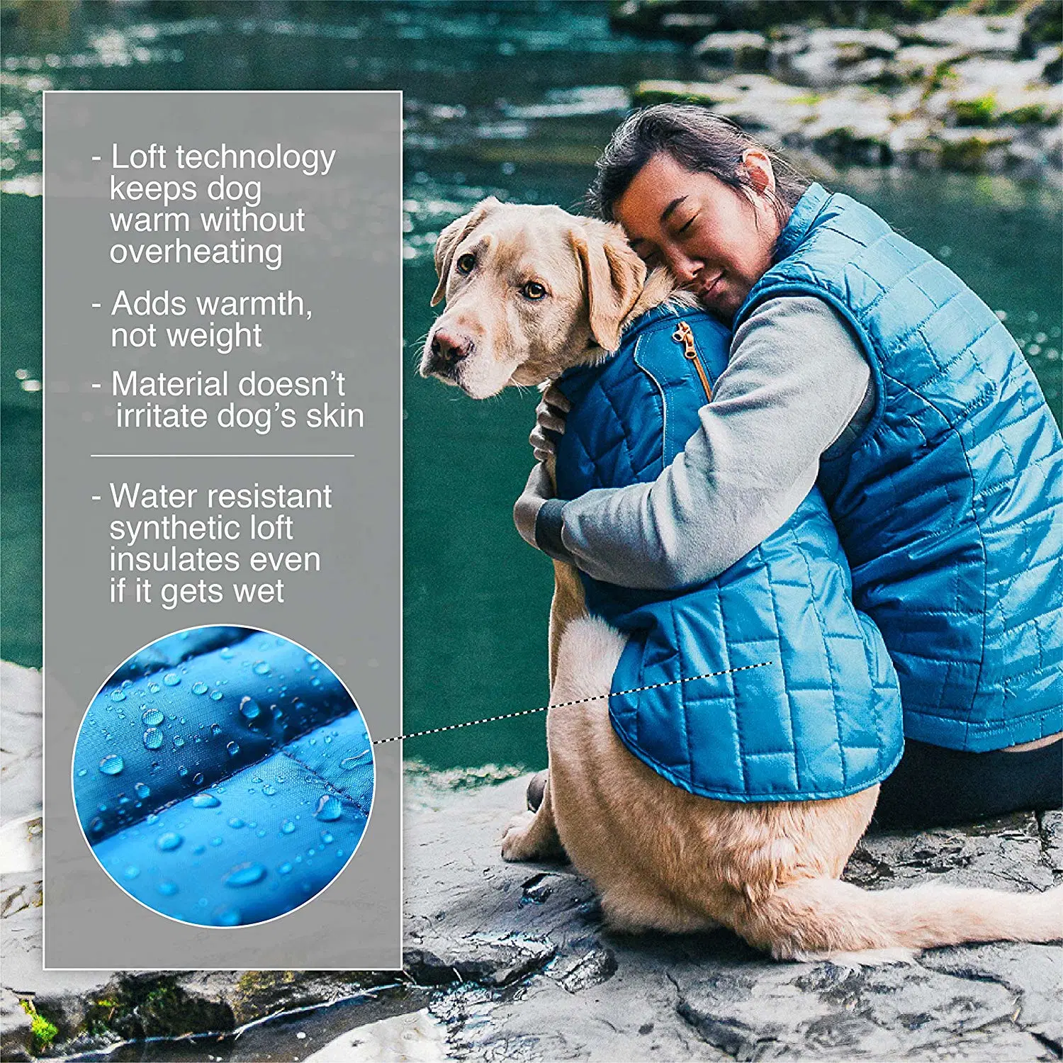 Dog Extra Warmth Jacket Warm & Soft & Windproof & Durable & Light Apparel Freedom of Movement Wear with Harness