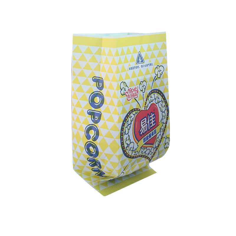 China Customized Logo Printing Paper Bag High Temperature and Oil Resistance Popcorn Packaging Design