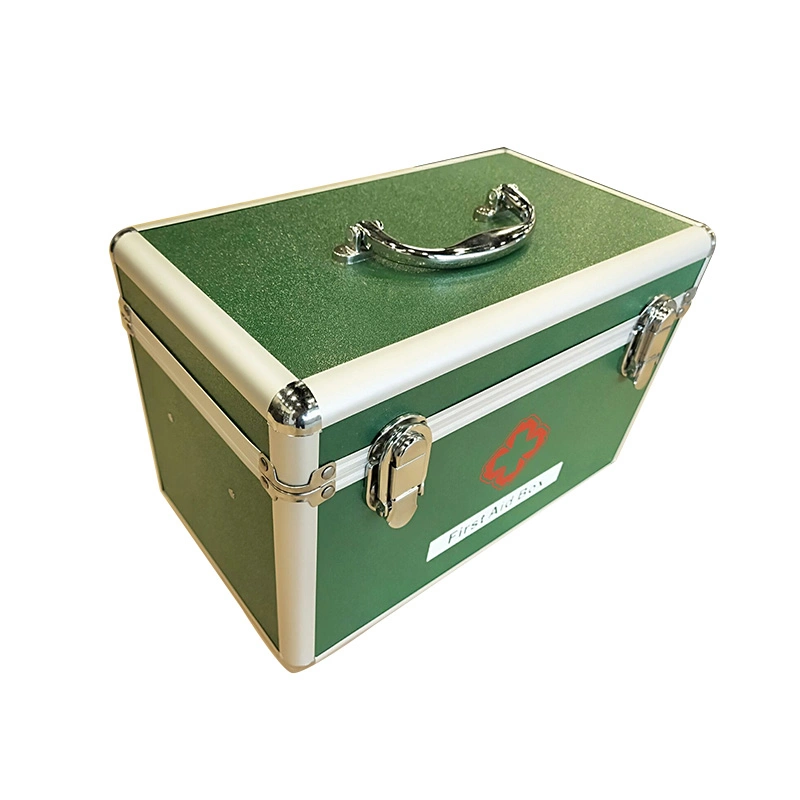 Medical Safety Aluminum First Aid Lockable Medicine Storage Box