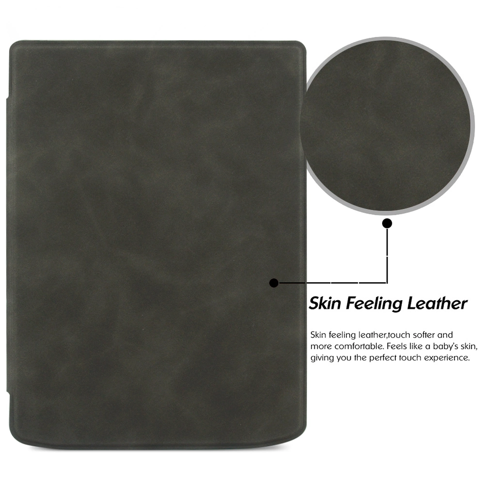 Soft TPU Leather Cover E-Reader Case for Pocketbook Inkpad 4