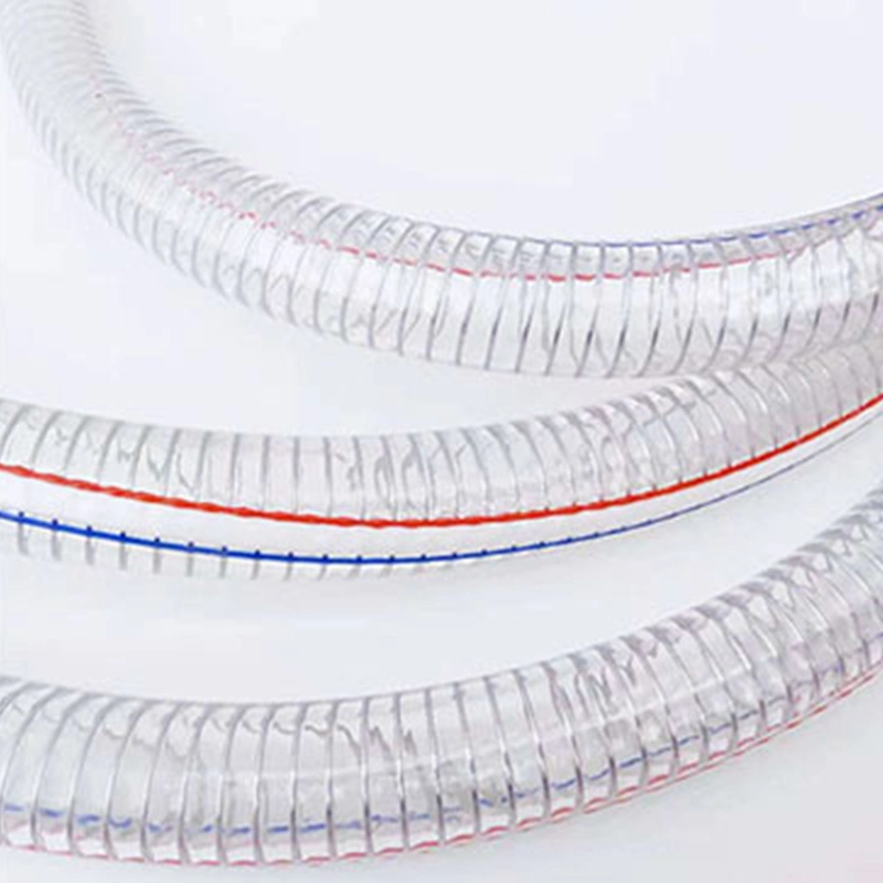 Production of Customizable Clear PVC Steel Wire Reinforced Suction Hose