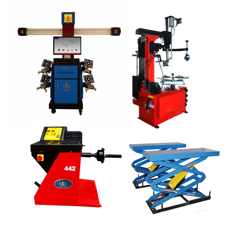 Taller de reparación de automóviles Garaje alineación de ruedas rueda de equilibrado neumático Equipo equilibrador