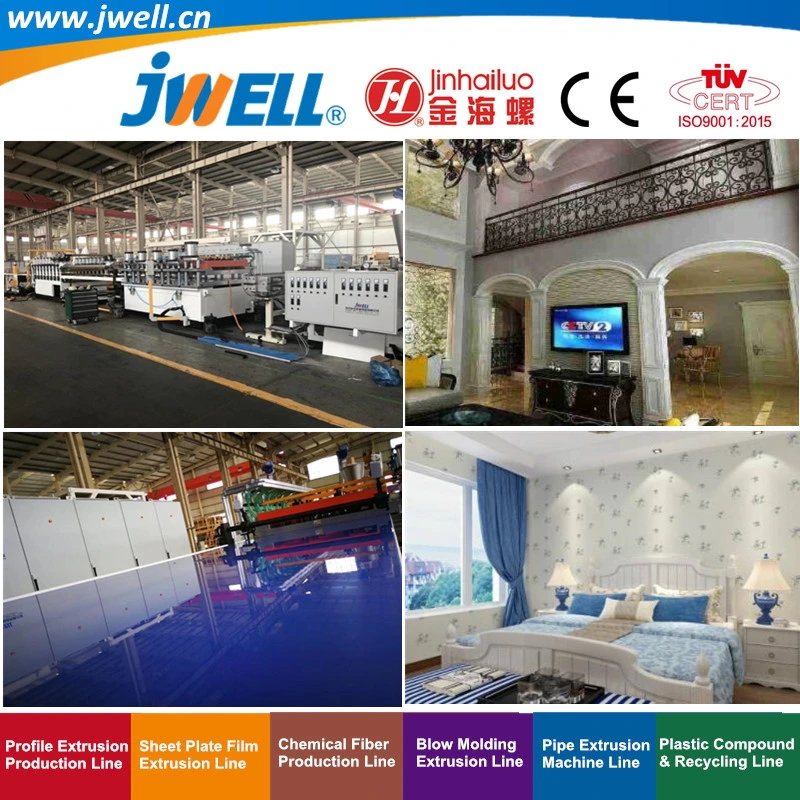 Jwell-PVC Foaming Board WPC (PE PP) Foaming Board Profile Recycling Agricultural Making Extrusion Machine for Partition Wall Board with Automatic Good Price