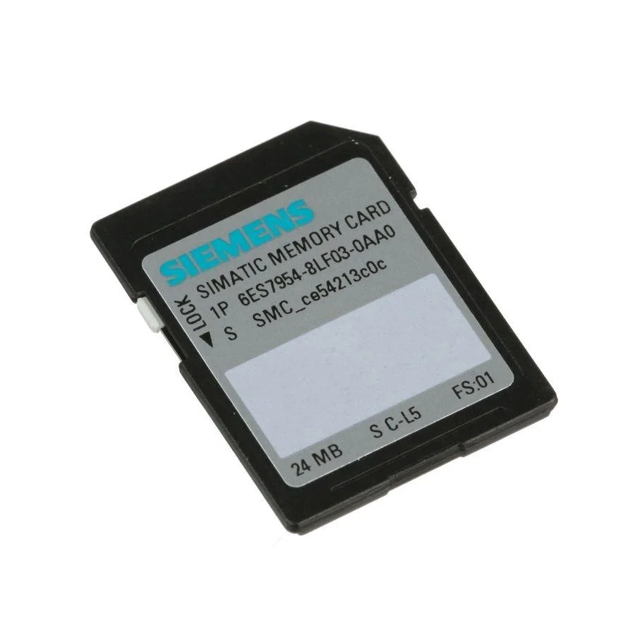 6ES7954-8BF03-0AA0 SIMATIC S7, carte mémoire pour S7-1X00 Sinamics/CPU, 3, 3 V, 24 Mo de mémoire Flash