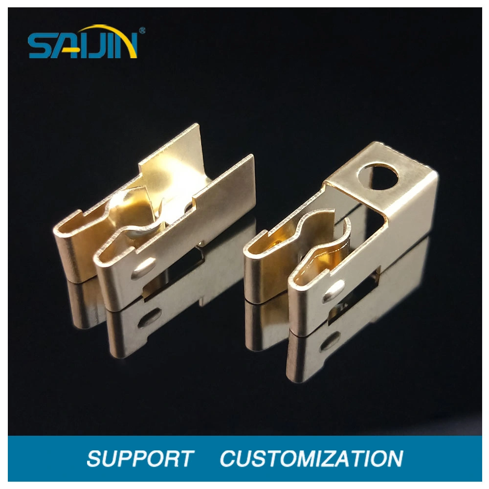 Electrical Switch Socket Brass Terminal Contact Metal Copper Brass Stamping Component for Relays