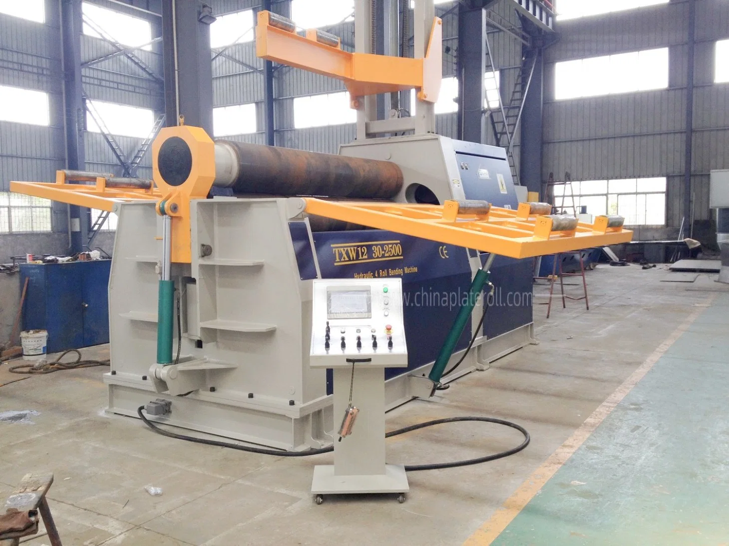 Hydraulic 4 Roll Plate Bending Machine, Sheet Metal Roller for Sale