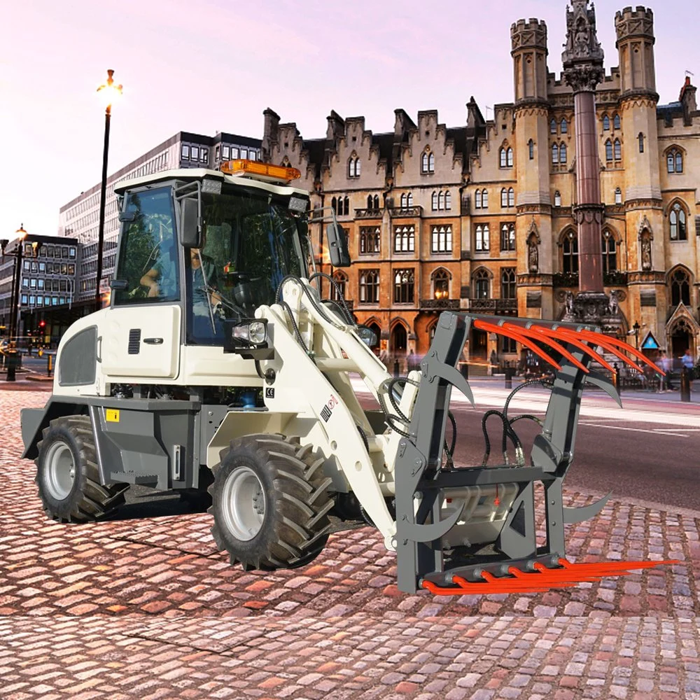 Zl08 Hydraulic Arm Mini Wheel Loader with CE EPA Certificate/Auger/Ditcher/Quick Hitch/Lifting Hook