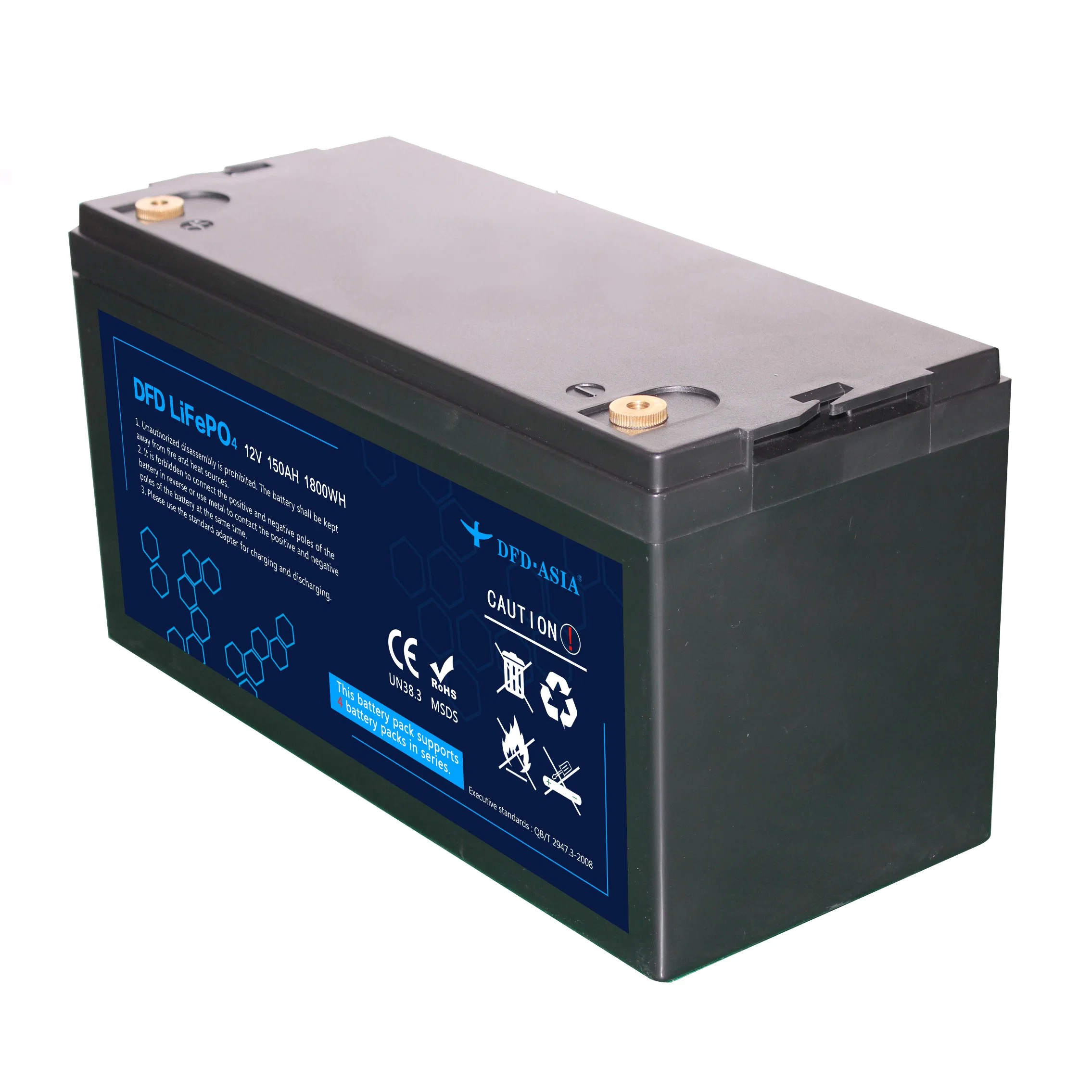 OEM ODM 12V 24V 36V 48V 60V 72V 12AH 18AH 20Ah 30Ah 40Ah 60Ah 100Ah 150ah 200Ah 18650 Wiederaufladbar LiFePO4 Lithium-Ionen-Akkupacks