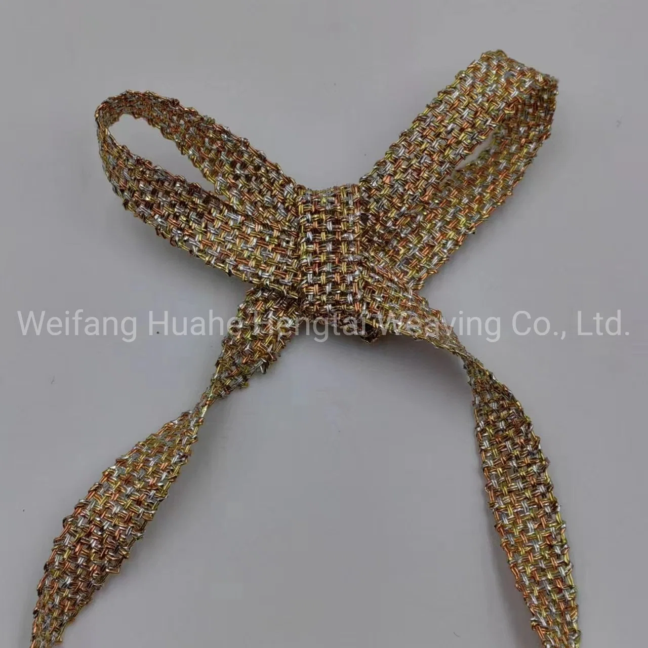 Gold and Silver Webbing Gift Packaging Flash Ribbon Packaging Accessories