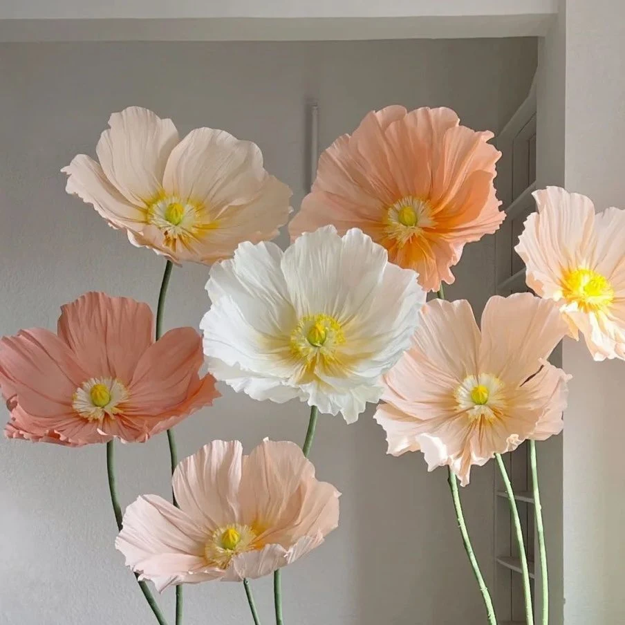 Art Display adereços para Shopping Mall decoração de fundo Flores Simulação