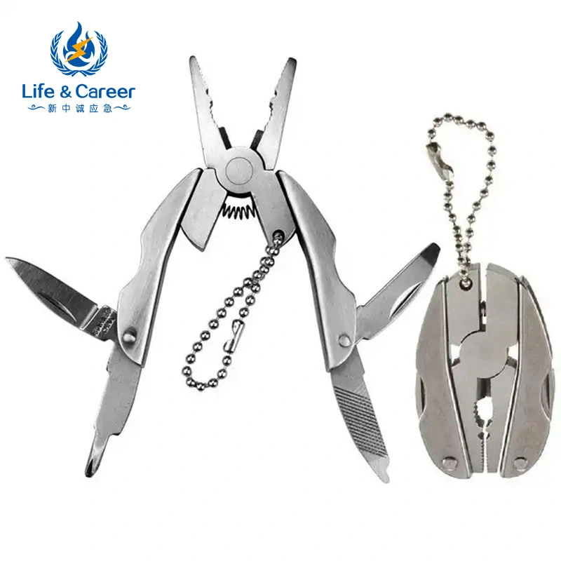 16-en-1 plegable de acero inoxidable pinza multifunción EDC Multitool alicates con bolsa para acampar al aire libre