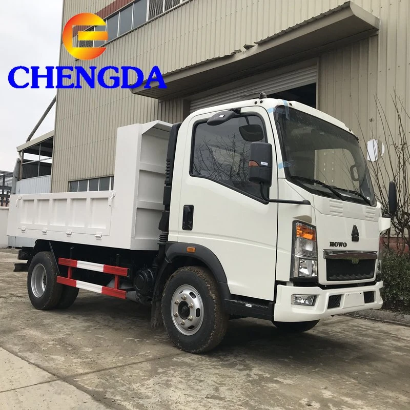 China Sinotruk HOWO Euro 2 3 4 4X2 4X4 off Road 3,5 Ton 5 Ton Light Kipper Mini Dump Gebraucht Mini-Kipper