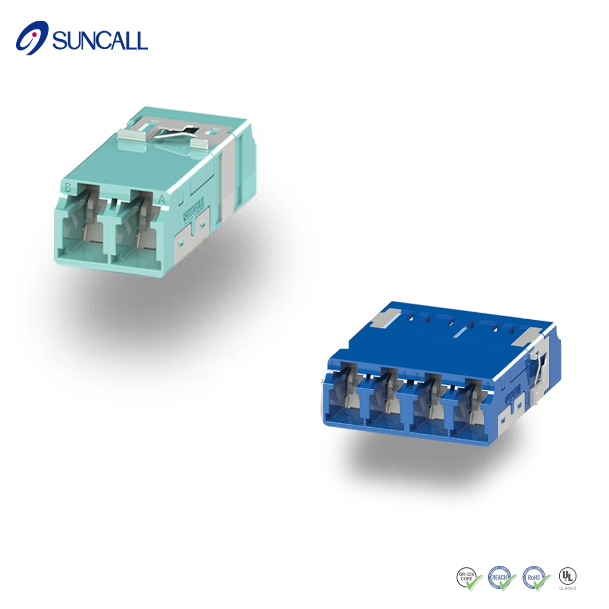 Advanced LC duplex de l'adaptateur d'obturation interne Slim-Pack Sm mm Suncall d'origine APC adaptateur de connecteur à fibre optique SC à fibre le raccord pour le FTTH Telecom &amp; centre de données