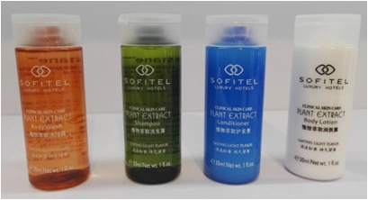 Hair Conditioner in Pet Bottle with Hotel Amenities for Hotel Room Using