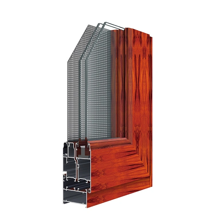 Aluminium Window Thermal Break Design with Safe Screen Double Glass