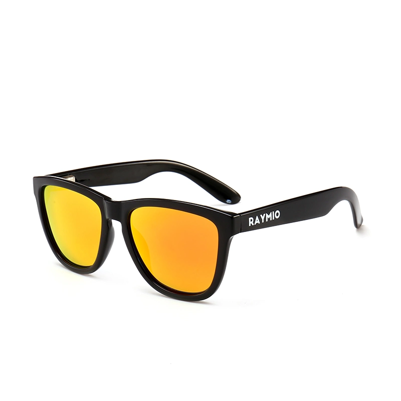 Color caramelo de cristal de forma de ojo de gato Vogue irregular Plaza UV400 de gradiente lente de protección de la mujer gafas de sol