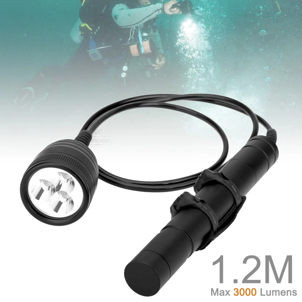 Div10 Diving Video Ldive Torch Max 1050 Lm 150m Waterproof Dive Flashlight