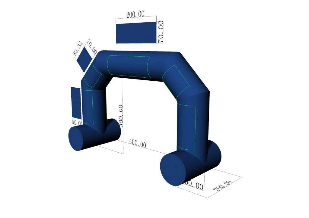 Custom Start Finish Marathon Inflatable Arch