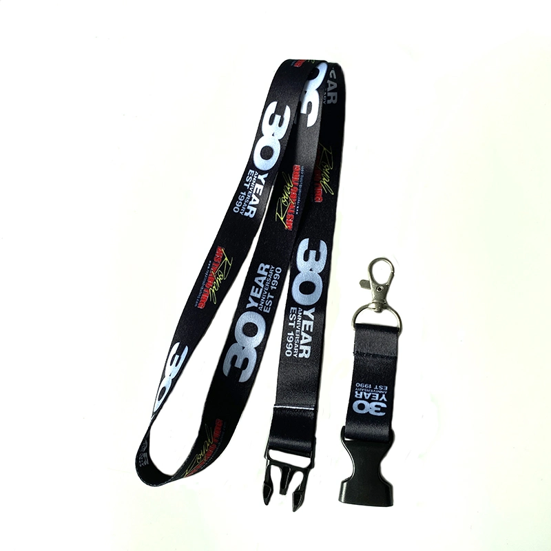 Hot Selling Printing Cool Designs Sports Polyester Custom Lanyard with Heat Transfer Logo