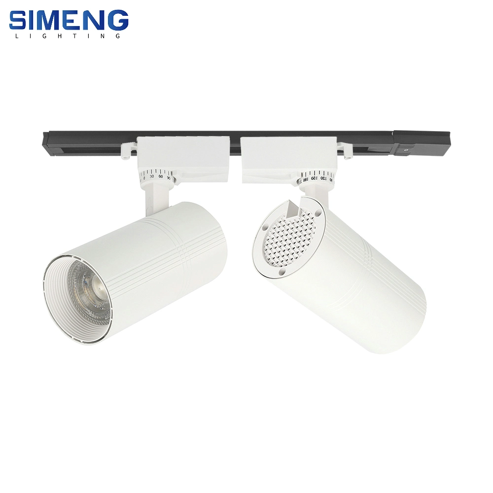 Pure Aluminum Museum Gallery Mall Interior Track Light Adjustable Angle