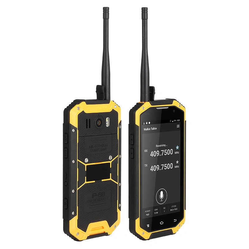 Uniwa IP68 pulgadas W3 4,7 impermeable UHF/VHF Walkie Talkie smartphone Con NFC