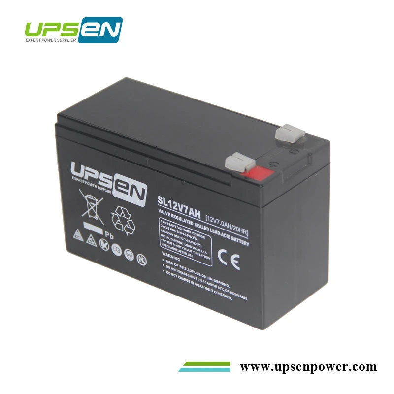VRLA Sealed Lead Acid Mantenance Free Battery 12V 7ah $6/PCS for UPS Power with 2.1kgs
