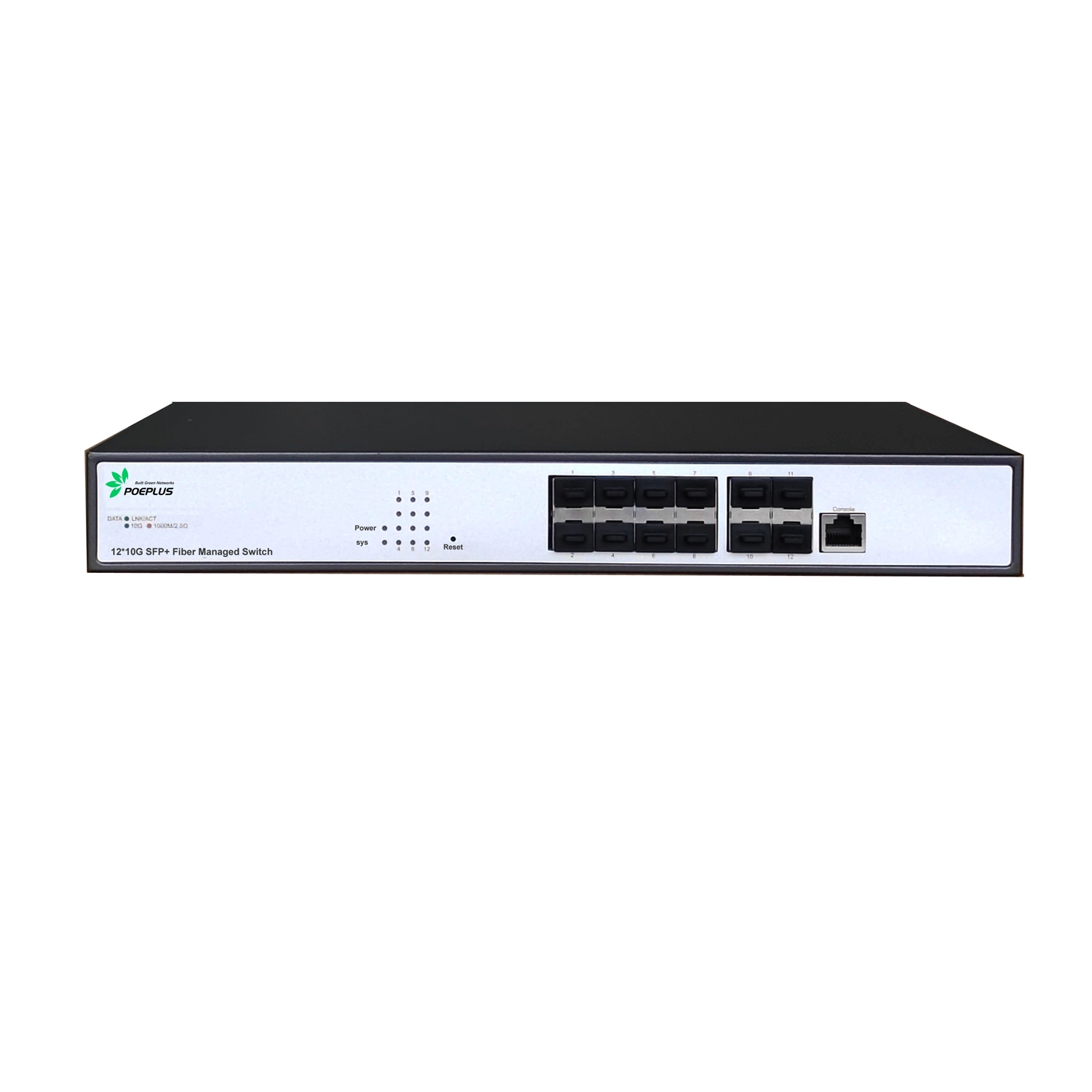 L3 12 Ports 10GbE Optischer Ethernet-Glasfaser-Switch