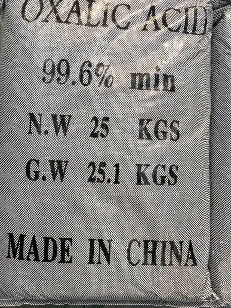 الصين عالية الجودة حمض الأكسليك الصندلي 99.6 ٪ أبيض مسحوق كريستال